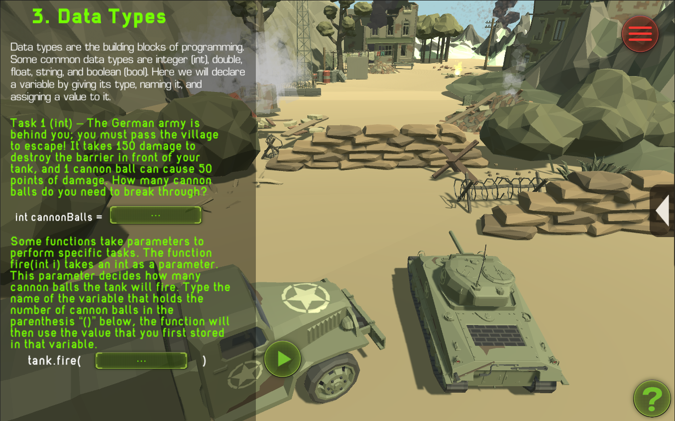 3D Educational Game for Early Coding Education